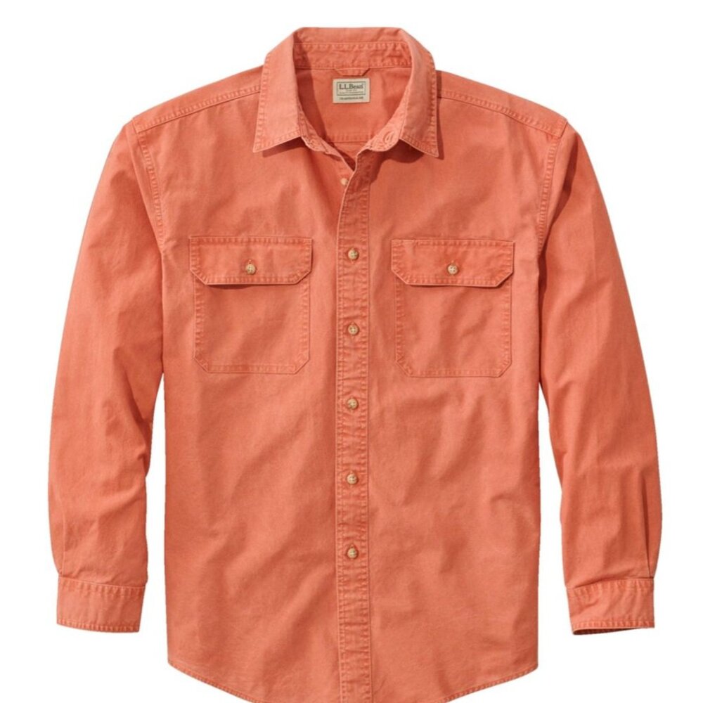 L.L. Bean Sunwashed Canvas Long Sleeve Shirt (2) - LL Bean